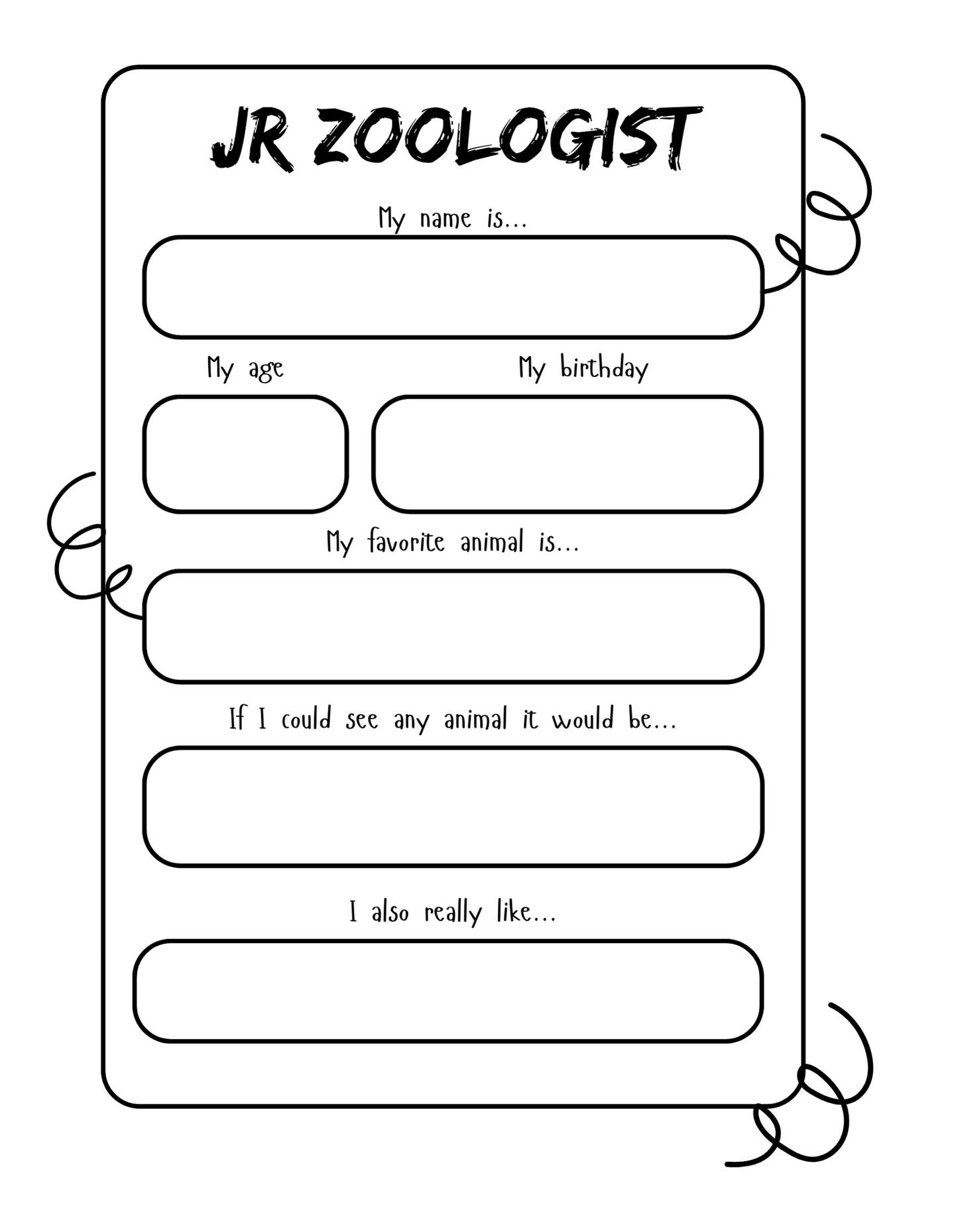 Junior Scientist Zoologist