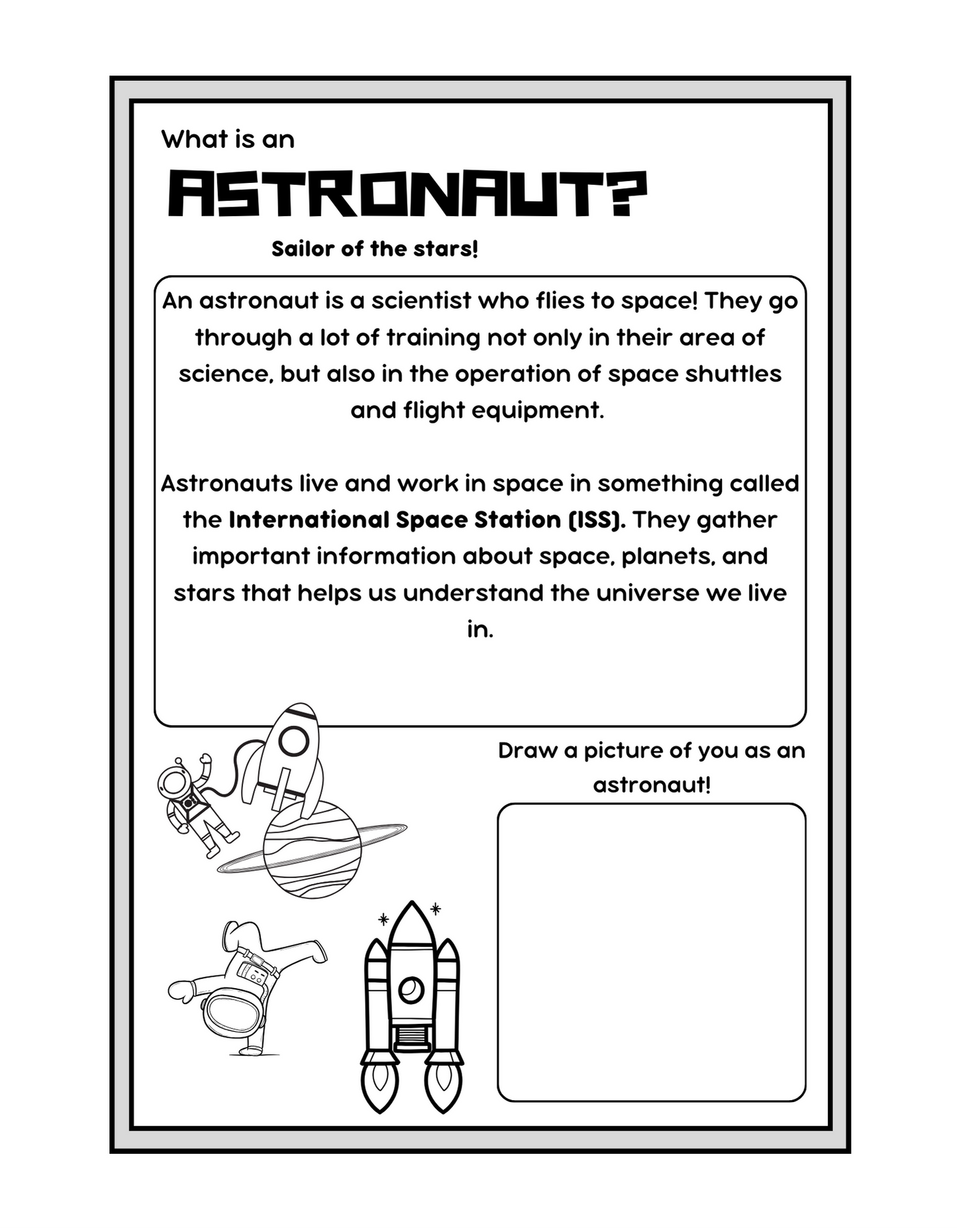 Junior Scientist  Astronaut